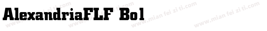 AlexandriaFLF Bold字体转换